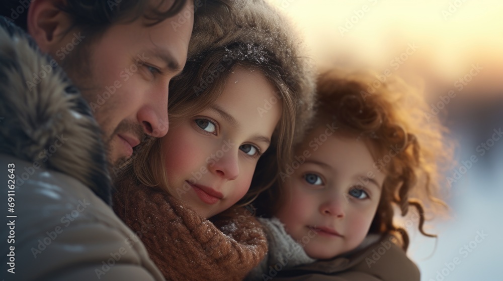 A man holds a little girl in his arms. This heartwarming image captures the bond between a father and his daughter. Perfect for family-themed projects and advertisements