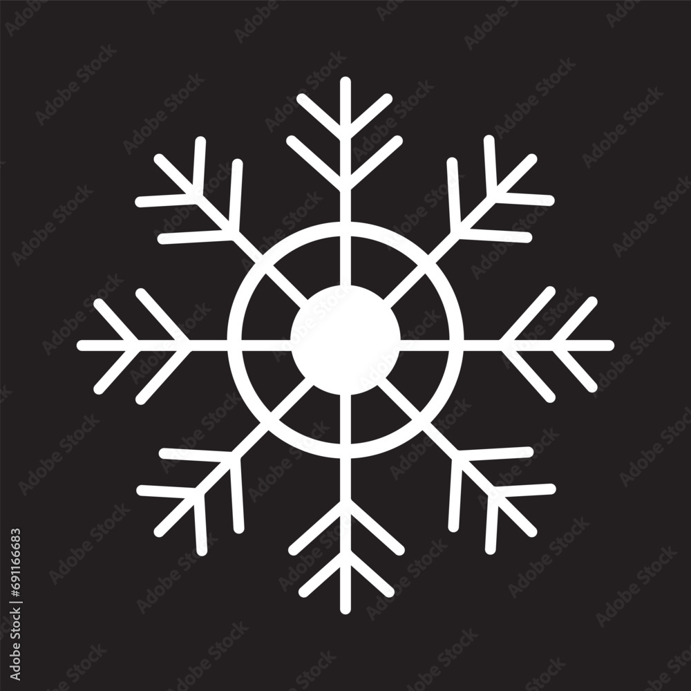 Snowflake isolated icon. Vector illustration. Snowflake isolated icon. Vector illustration.
