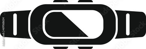 Fitness tracker icon simple vector. Sport hand data. Watch app digital