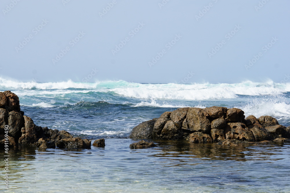 Volcanic rocks, rocky beach, El Cotillo beach, El Cotillo, Fuerteventura, Canary Islands, November 2023, sony a6000 Volcanic rocks, rocky beach, El Cotillo beach, El Cotillo, Fuerteventura, Canary Islands, November 2023, sony a6000