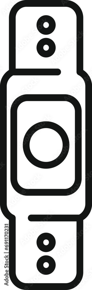 Counter fitness band icon outline vector. Tech workout. Smart tracker Counter fitness band icon outline vector. Tech workout. Smart tracker