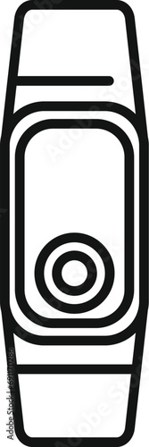 Data network band icon outline vector. Sport data network. Security digital
