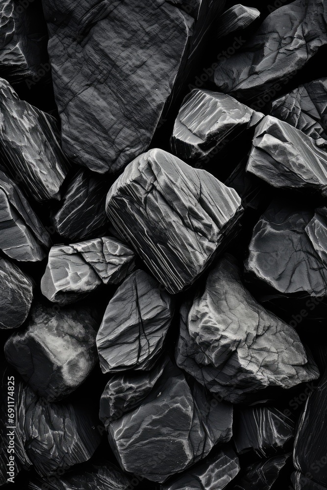 Black and white stone background texture
