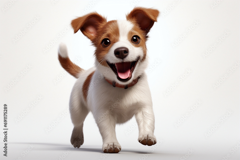 dog smiling and happy