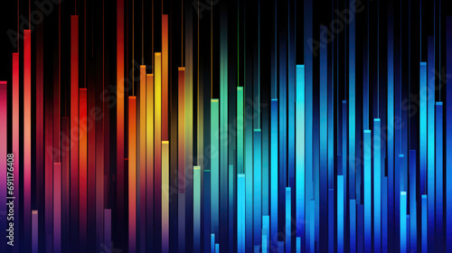 Vertical bars and lines very colorful