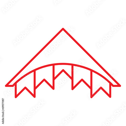 red carnival icon