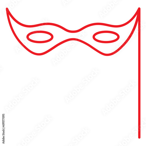 red carnival icon