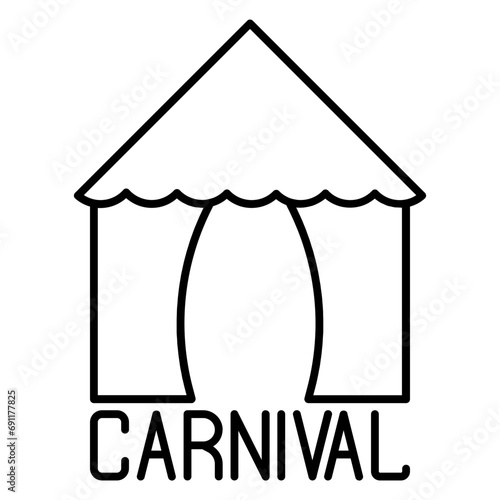 carnival line icon