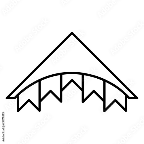 carnival line icon