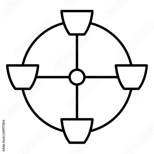 carnival line icon
