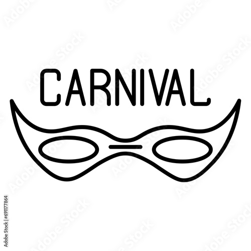 carnival line icon