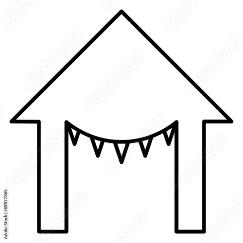 carnival line icon
