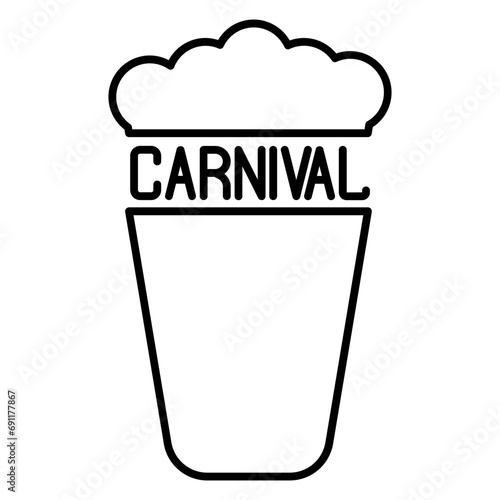 carnival line icon