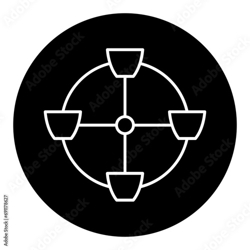 carnival glyph icon