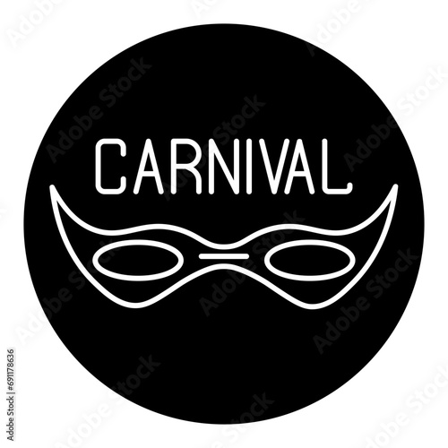 carnival glyph icon