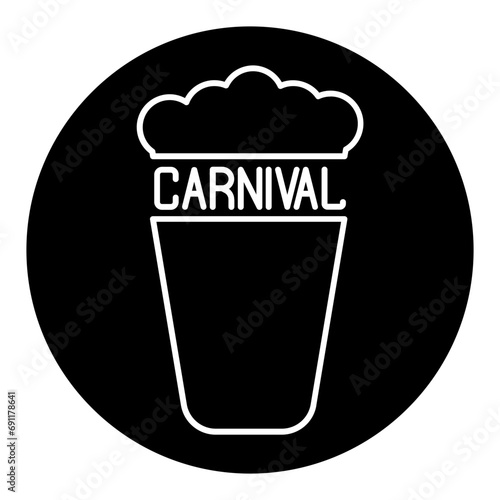 carnival glyph icon