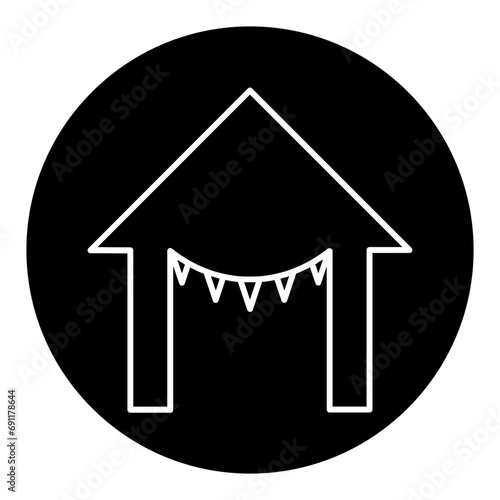 carnival glyph icon