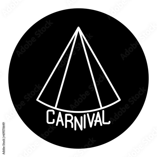 carnival glyph icon