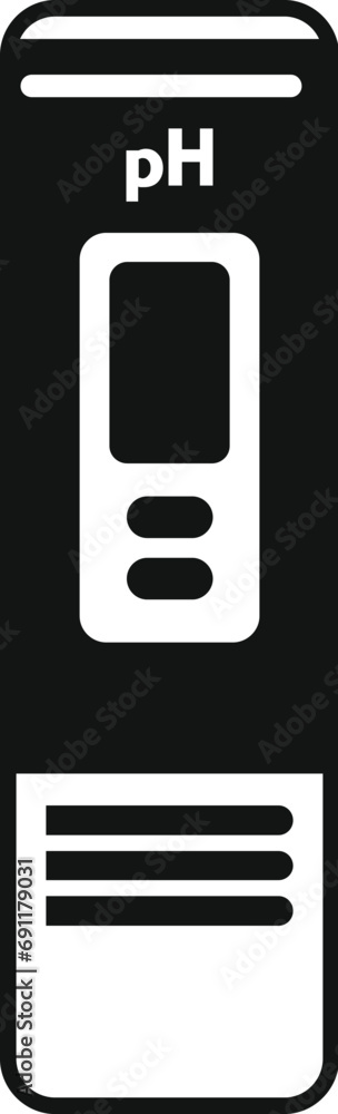 Computer ph meter icon simple vector. Soil measure. Medical liquid natural Computer ph meter icon simple vector. Soil measure. Medical liquid natural