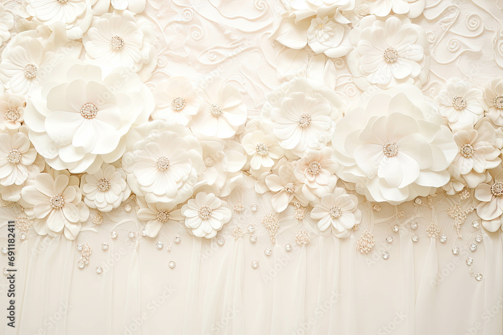 Wedding Background with Light Bridal Textile Wedding Background with Light Bridal Textile