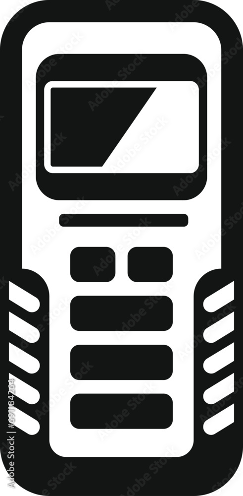 Fototapeta premium Laser meter instrument icon simple vector. Scanner tool. Measuring altitude units