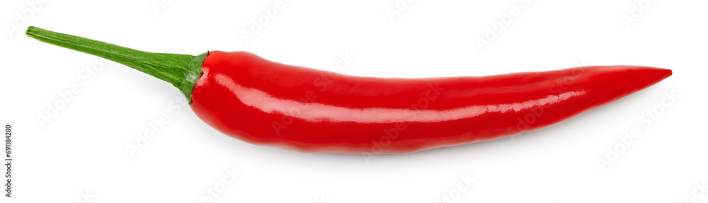 red hot chili pepper isolated on white background. macro. clipping path red hot chili pepper isolated on white background. macro. clipping path