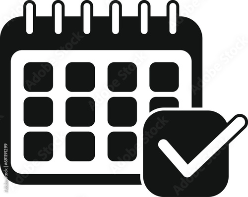 Event planner calendar icon simple vector. Couple marriage. Time festive day photo