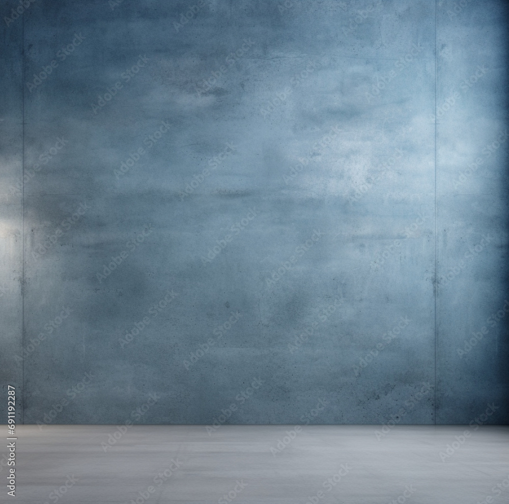 Fondo con detalle de estancia con pared de cemento pulido de tonos azules Fondo con detalle de estancia con pared de cemento pulido de tonos azules