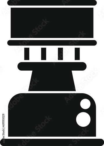 Campsite gas jet burner icon simple vector. Forest tourism. Vacation equipment