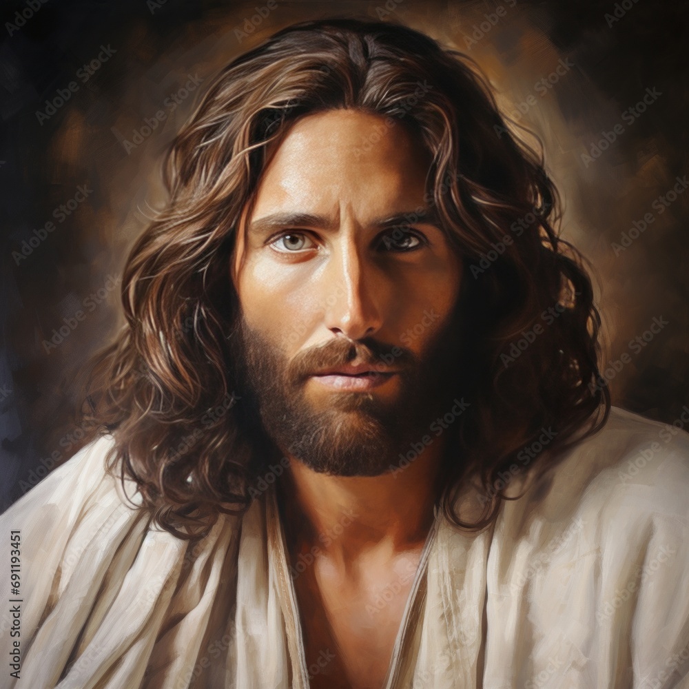 portrait of jesus, savior of mankind