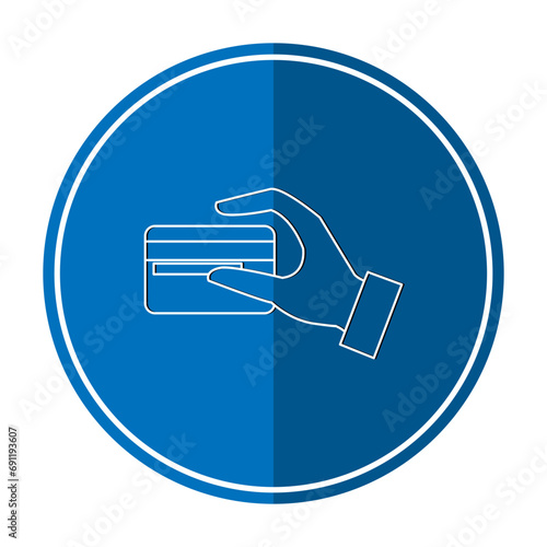 Hand with Credit Card Icon