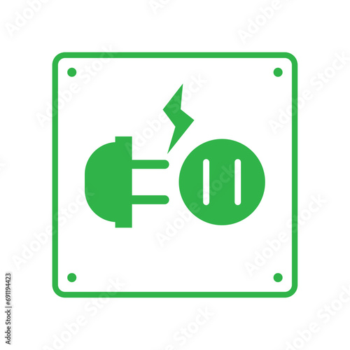 earthquake icon signal of disconnect electronic devices