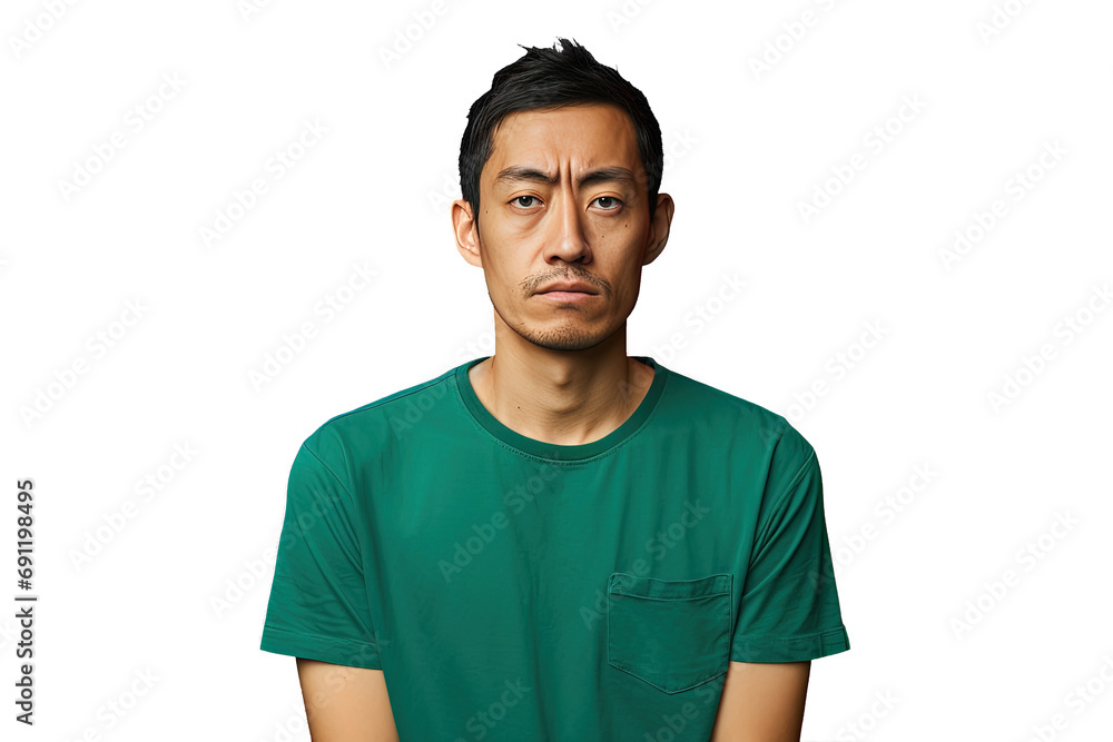 Close up of a worried chinese man Close up of a worried chinese man