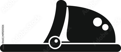Hotel slippers icon simple vector. Cute feet funny. Object paw