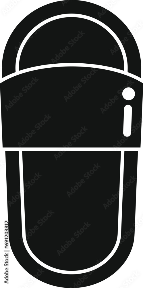 Garment home slippers icon simple vector. Indoor cozy apparel. Casual boot Garment home slippers icon simple vector. Indoor cozy apparel. Casual boot