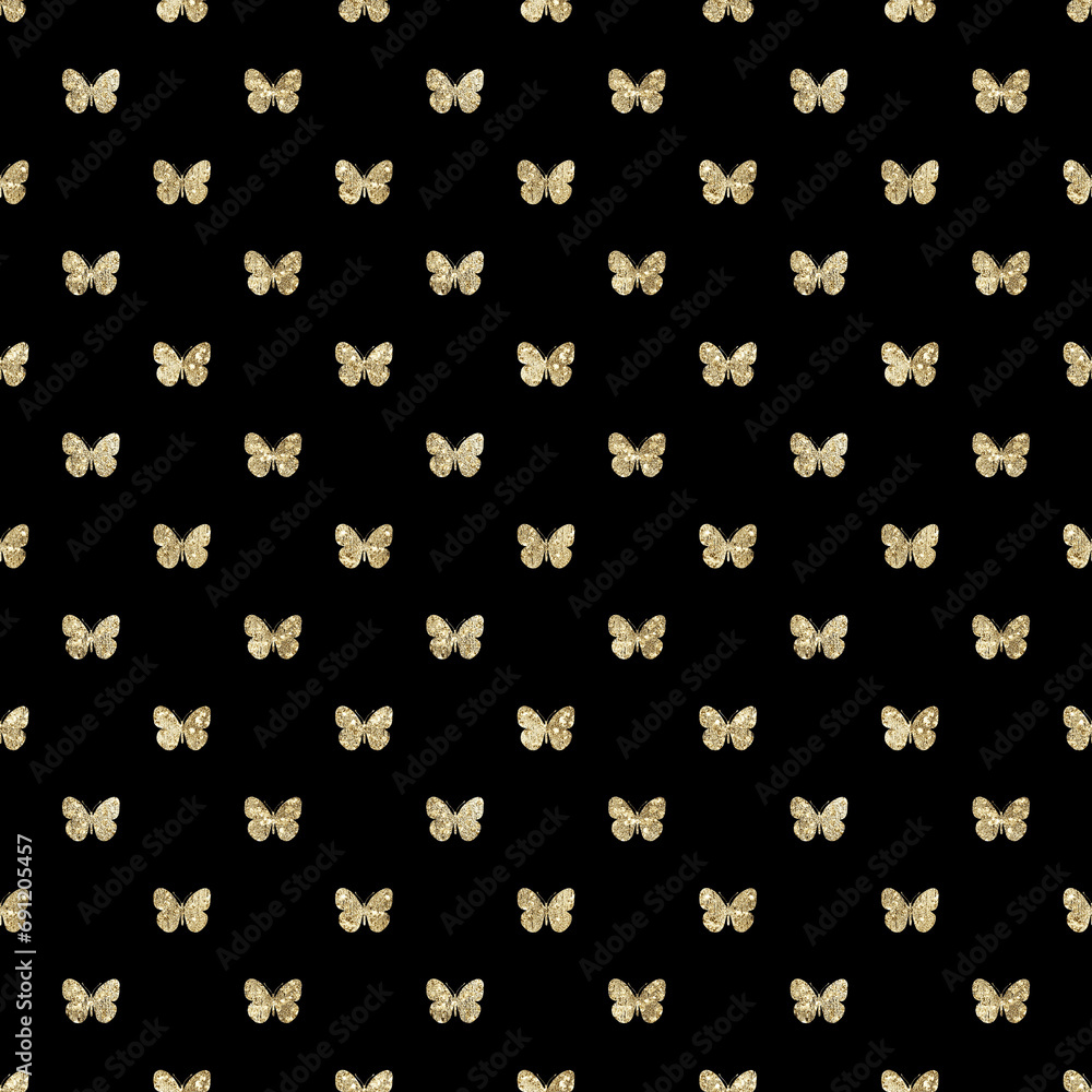 Gold glamour seamless pattern.