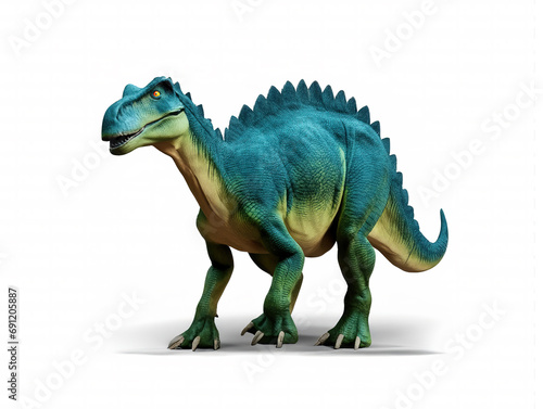 Dinosaur on a white background.