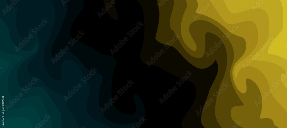 abstract dark green yellow deep beach waves background abstract dark green yellow deep beach waves background