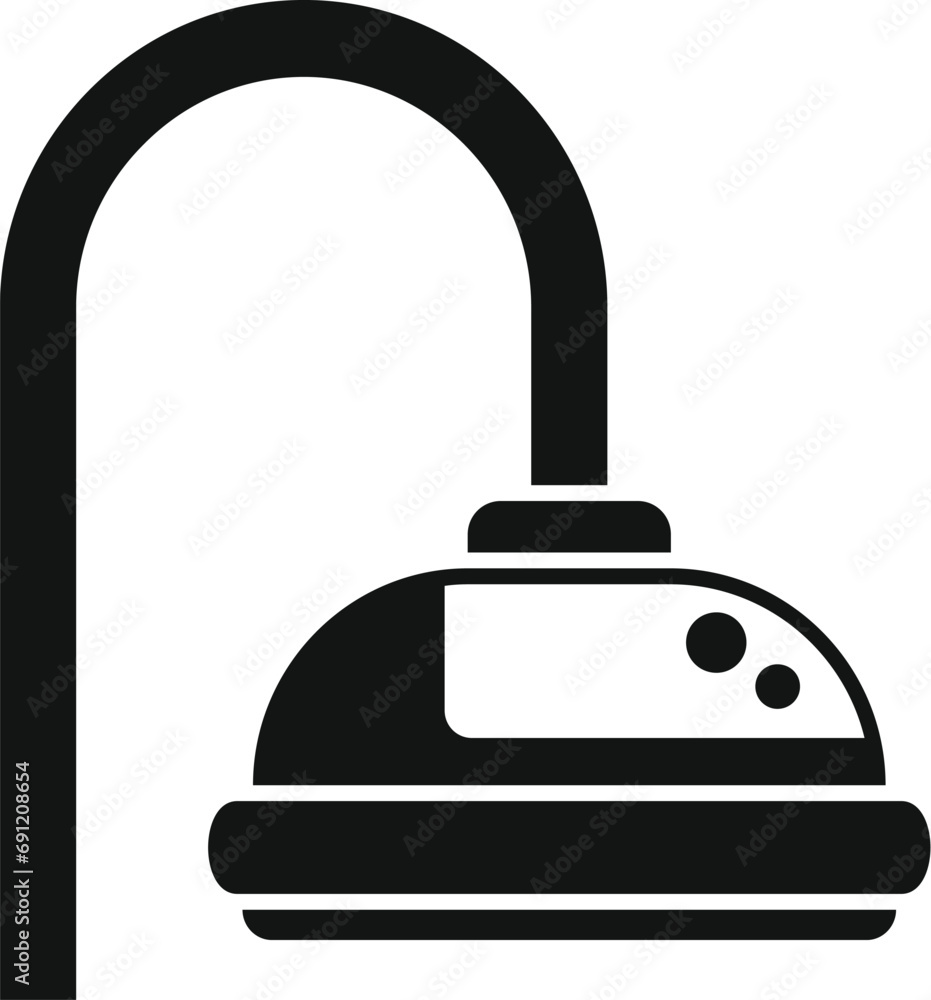Tubing spray head icon simple vector. Shower head spa. Restroom wash Tubing spray head icon simple vector. Shower head spa. Restroom wash