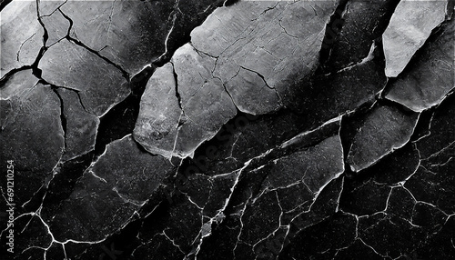 石やコンクリートのモノクロ背景　ジェネレーティブ AI photo