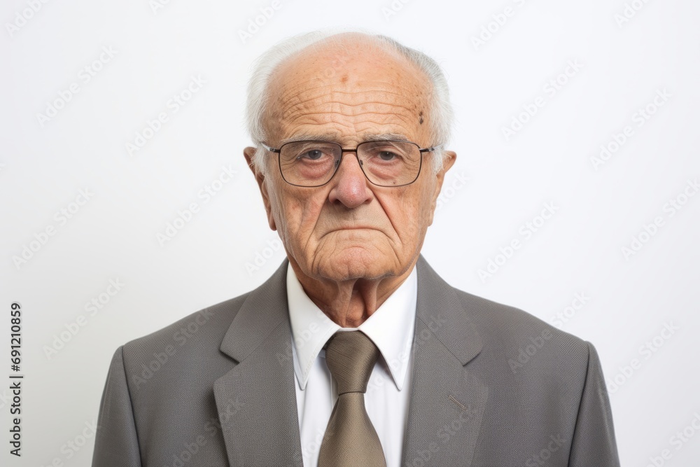 Portrait of a senior man with glasses. Isolated on white background. Portrait of a senior man with glasses. Isolated on white background.