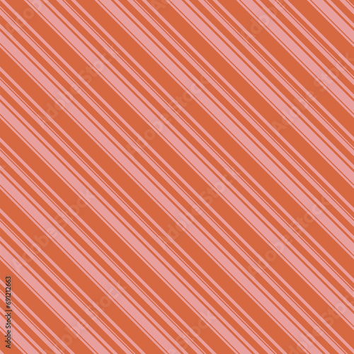 Seamless vector pattern with diagonal stripes: abstract geometric design. Retro 1960s inspired background, perfect for textile, ornament, and decorative repeat texture projects. Pink and orange color photo