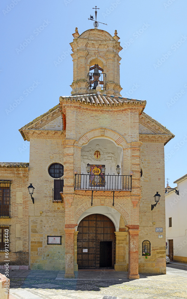 Fototapeta premium Church of Santiago, XVIII Century - historic village of Antequera in Southern Spain, Malaga Province, Andalucia, Europe
