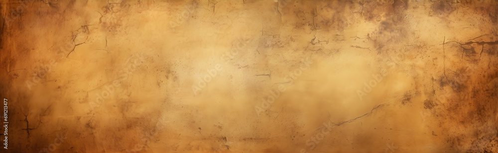 Old vintage wide background paper, rough texture for design paper background. Brown color wallpaper. Ancient paper of the 18th century.