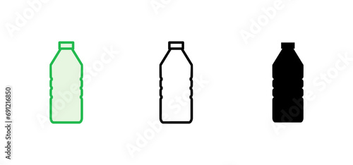 Bottle icon set. bottle vector icon