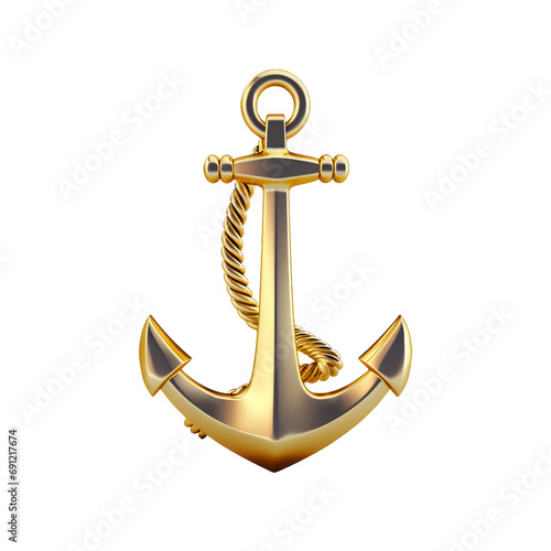 Luxury gold anchor