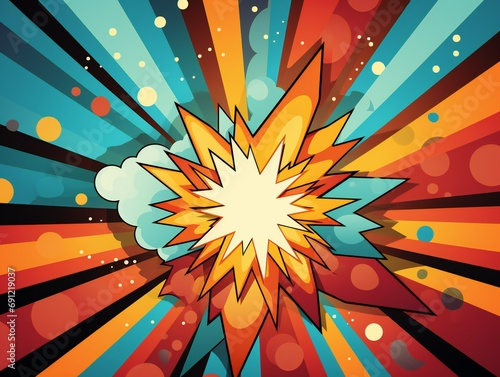 Colorful Pop art comic book...