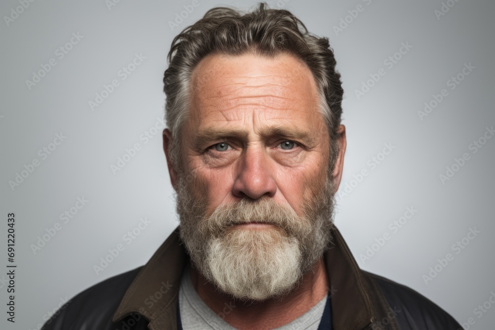 Portrait of a senior man with a serious expression on his face Portrait of a senior man with a serious expression on his face