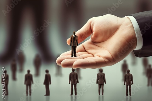 Recruiting a businessman, hiring and selecting a corporate businessman, Generative Ai