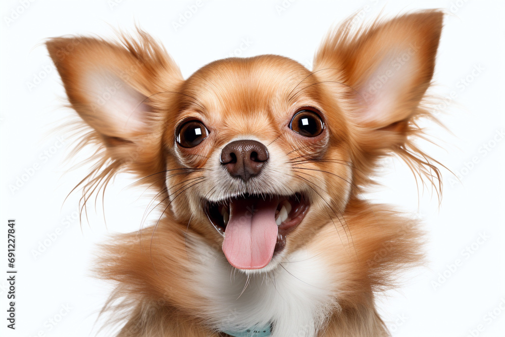 chihuahua puppy isolated on white background